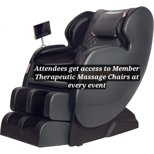 Guests enjoying therapeutic massage chair